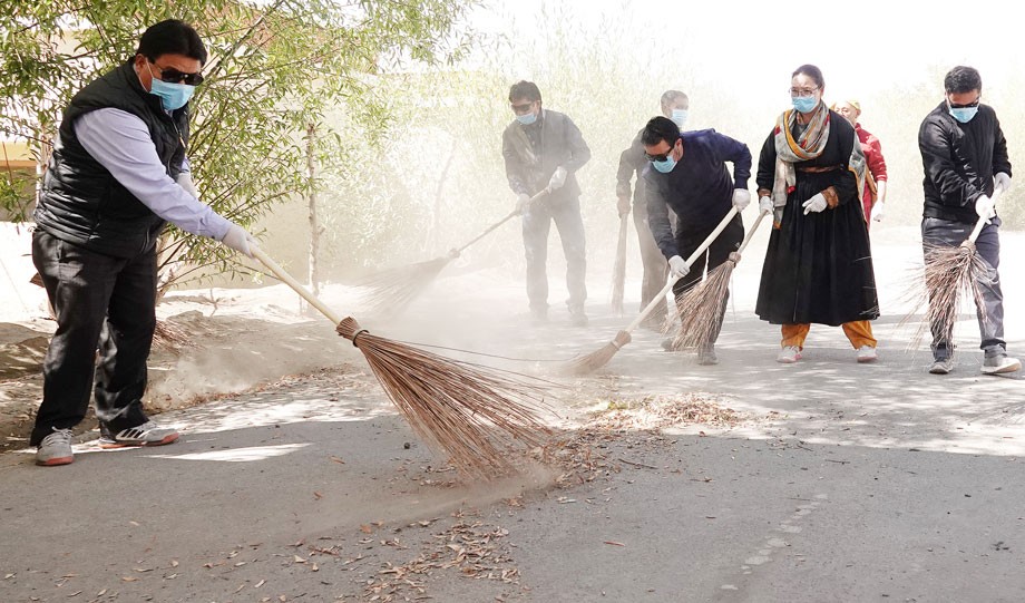 The Mahatma’s Cleanliness Drive…!