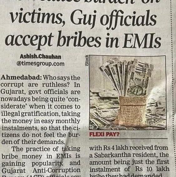 Flexi-Bribe and Flexi-Truth..!