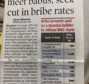 Lower the Bribe Rate..!