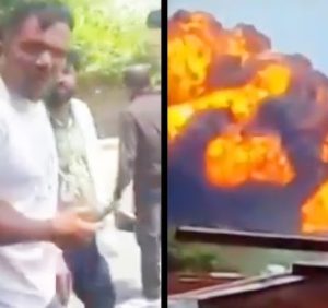 Jumping Off A Burning Plane..!