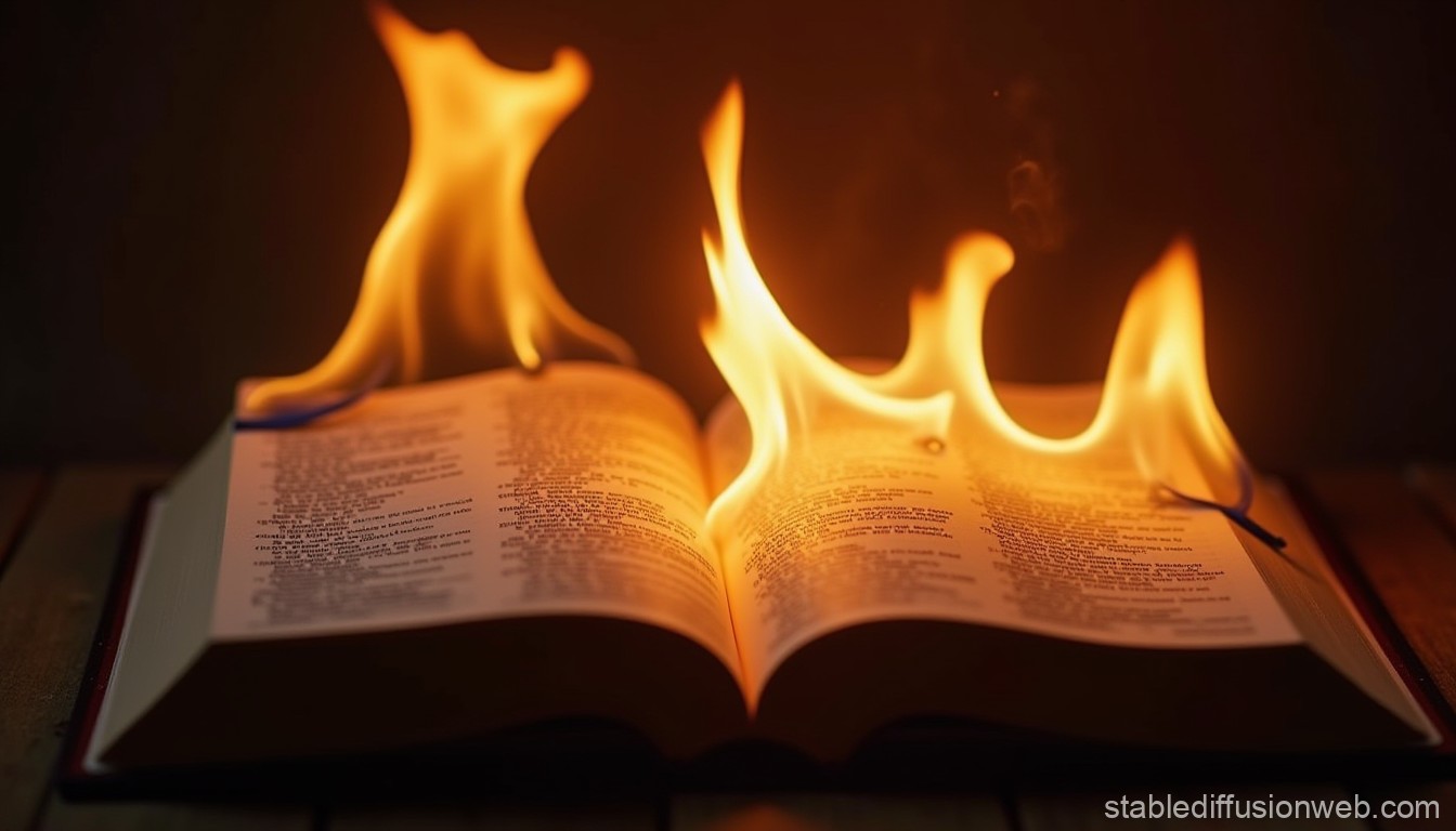 Burning Bibles and Crosses..!