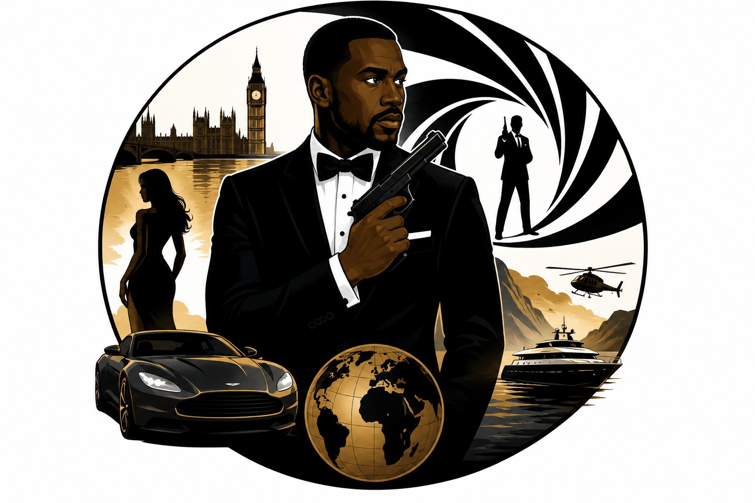 A Black James Bond..!